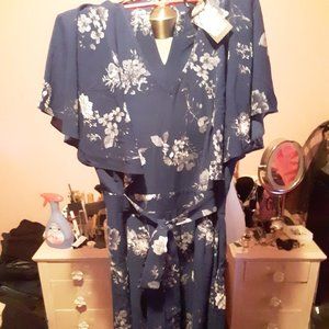 Sapphire Blue Jumpsuit NWT